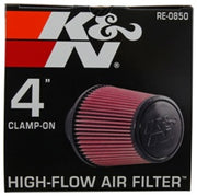 K&N Universal Air Filter (4in. Flange / 6in. Base OD / 4-5/8in. Top OD / 6in. Height) K&N Engineering Air Filters - Universal Fit