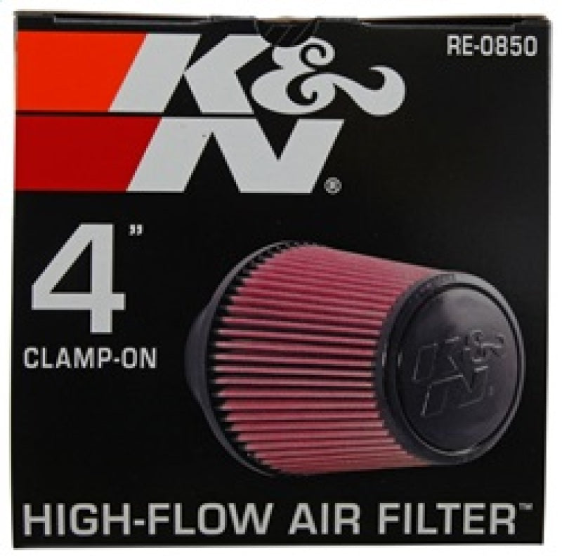 K&N Universal Air Filter (4in. Flange / 6in. Base OD / 4-5/8in. Top OD / 6in. Height) K&N Engineering Air Filters - Universal Fit