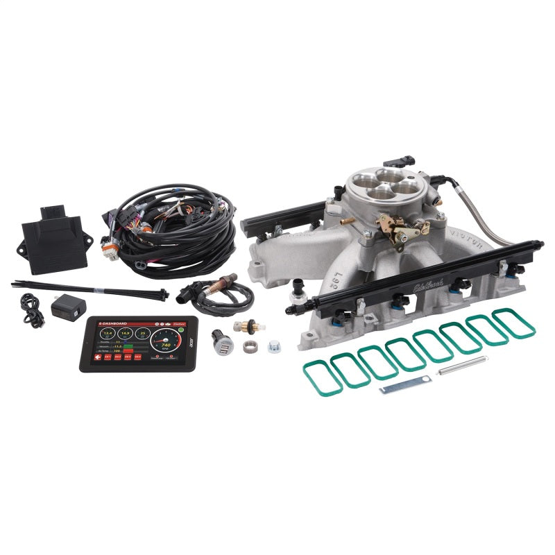 Edelbrock Pro Flo 4 EFI System Seq Port LS Gen III/IV Victor Jr Rect Port 550 HP Max 35lb/hr Edelbrock Fuel Injection Control Modules