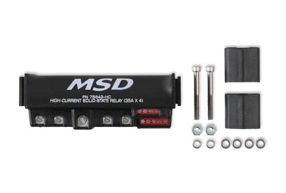 High-Current Solid-State Relay 35Ax4, Black 75643-HC MSD Autoparts