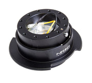 NRG Quick Release Kit Gen 2.5 - Black / Black Ring w/Finger Grooves NRG Quick Release Adapters