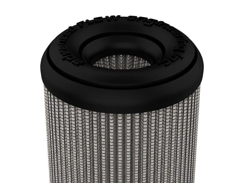 aFe MagnumFLOW Pro DRY S Universal Air Filter 4in F x 6in B x 4in T (Inv) x 8in H aFe Air Filters - Universal Fit
