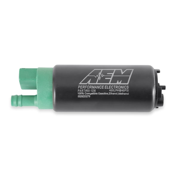 AEM 400LPH E85-COMPATIBLE HI FLOW IN-TANK FUEL PUMP - DOUBLE BARB 50-1230 AEM Autoparts