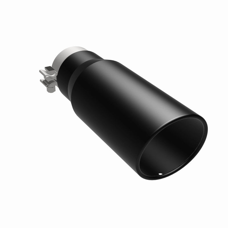 MagnaFlow Tip Stainless Black Coated Single Wall Round Single Outlet 5in Dia 3.5in Inlet 14.5in L Magnaflow Catalytic Converter Universal