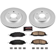 Power Stop 05-10 Ford Mustang Front Z17 Evolution Geomet Coated Brake Kit PowerStop Brake Kits - Performance Blank