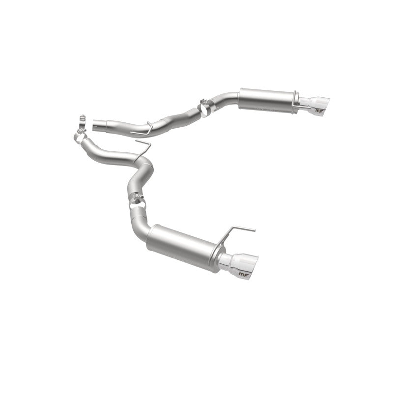 MagnaFlow Axle Back, SS, 3in, Competition, Dual Split Polished 4.5in Tip 2015 Ford Mustang GT V8 5.0 Magnaflow Axle Back