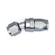 DeatschWerks 8AN Female Swivel 30-Degree Hose End CPE - Anodized Titanium DeatschWerks Fittings