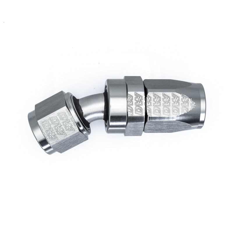 DeatschWerks 8AN Female Swivel 30-Degree Hose End CPE - Anodized Titanium DeatschWerks Fittings