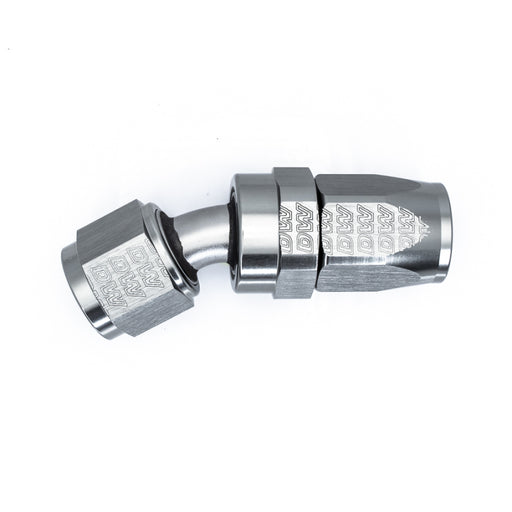 DeatschWerks 8AN Female Swivel 30-Degree Hose End CPE - Anodized Titanium DeatschWerks Fittings