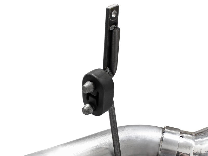 aFe Large Bore-HD 4in 409 Stainless Steel DPF-Back Exhaust w/Polished Tips 15-16 Ford Diesel Truck aFe DPF Back