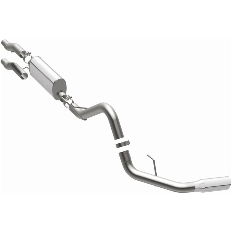 MagnaFlow 11 Ford F-150 3.7L/5.0L/6.2L SS Catback Exhaust Single Rear Side Exit w/ 4in SS Tips Magnaflow Catback