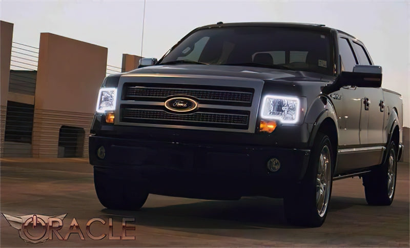 Oracle Ford F-150/Raptor 09-14 Halo Kit - ColorSHIFT ORACLE Lighting Headlights