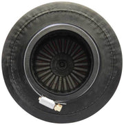 AEM Dryflow Air Filter - Round Tapered 5in Top OD x 6 Base OD x 5.563in H x 3in Flange ID AEM Induction Air Filters - Universal Fit