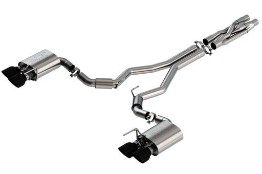 Borla 2020 Ford GT500 5.2L AT 3in ATAK CatBack Exhaust w/ Black Chrome Tips Borla Catback