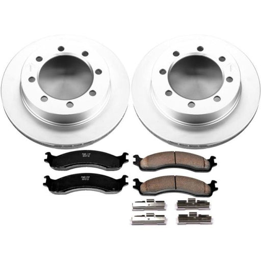 Power Stop 95-99 Ford F-250 Front Z17 Evolution Geomet Coated Brake Kit PowerStop Brake Kits - Performance Blank
