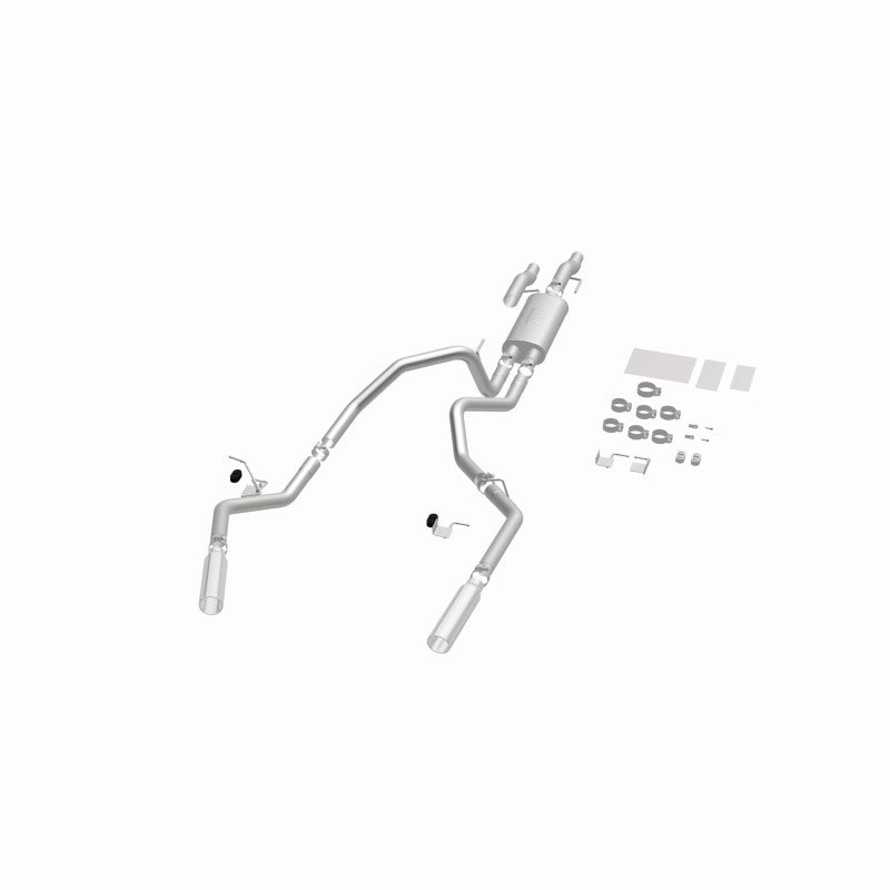 MagnaFlow 11 Ford F-150 3.7L/5.0L/6.2L SS Catback Exhaust Dual Split Rear Exit w/ 3.5in SS Tips Magnaflow Catback