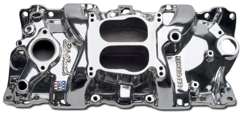 Edelbrock Performer Manifold Polished Edelbrock Intake Manifolds