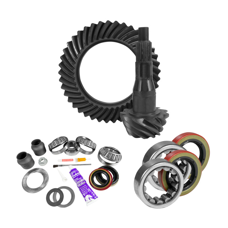 Yukon Gear 9.75in Ford 3.55 Rear Ring & Pinion Install Kit 2.53in OD Axle Bearings and Seal Yukon Gear & Axle Differential Install Kits