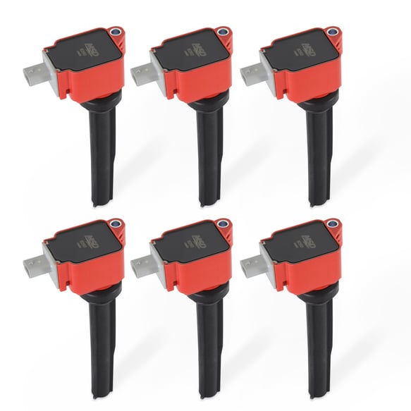 MSD Ignition Coil - Ford EcoBoost - 2.7L V6 - Red - 6-Pack 82606 MSD Autoparts