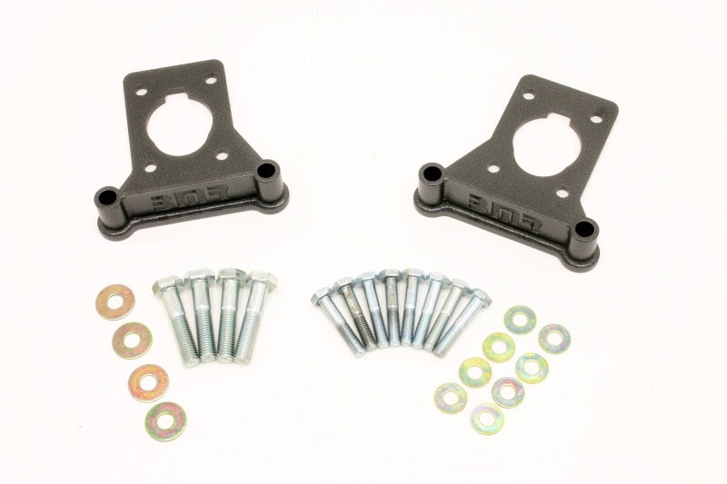 BMR 93-02 F-Body Front C5 Brake Conversion Caliper Bracket - Black Hammertone BMR Suspension Brake Hardware