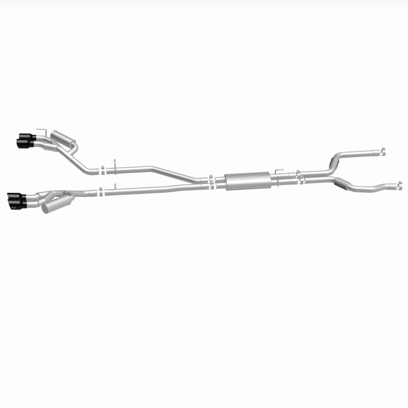 MagnaFlow 20-21 Ford Explorer 3.0L V6 Dual Exit Quad Black Chrome Tip Street Series Cat-Back Exhaust