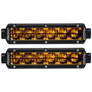 Rigid Industries 6in SR-Series Pro Dot / SAE Fog Lights (Pair) - Selective Yellow Rigid Industries Light Bars & Cubes