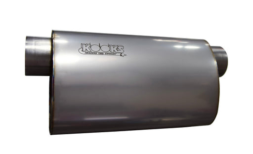 Kooks 3in Oval Offset/Offset (Same Side) Muffler 14in Long Body Stainless Steel Kooks Headers Muffler