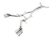 AWE Tuning 16-19 Chevy Camaro SS Resonated Cat-Back Exhaust -Track Edition (Quad Chrome Silver Tips) AWE Tuning Catback