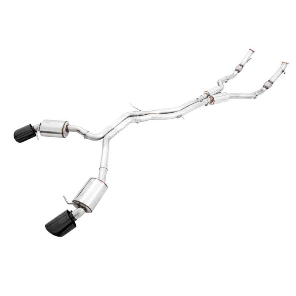 AWE Tuning Audi B9 RS 5 2.9L (Res.For Performance Cat) Touring Edition Exhaust w/ Diamond Black Tips 3015-33112