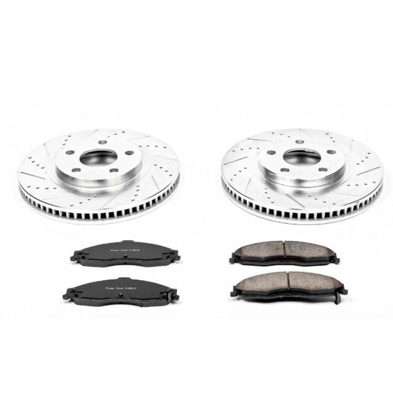 Power Stop 98-02 Chevrolet Camaro Front Z23 Evolution Sport Brake Kit PowerStop Brake Kits - Performance D&S