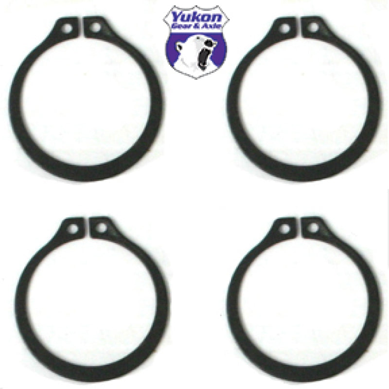 Yukon Gear (4) Full Circle Snap Rings / Fits Dana 60 733X U-Joint w/ Aftermarket Axle Yukon Gear & Axle U-Joints