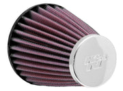 K&N Universal Chrome Filter 2.063in Flange ID x 3.5in Base OD x 2in Top OD x 4in H K&N Engineering Air Filters - Universal Fit