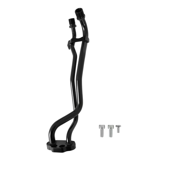 Line Adapter Manifold for SD7 A/C Compressor - SBF, Passenger Side Exit 97-444 HOLLEY Autoparts