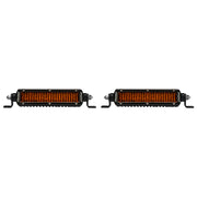 Rigid Industries SR-Series SAE 6in. w/ Amber PRO Lens (Pair) Rigid Industries Light Bars & Cubes