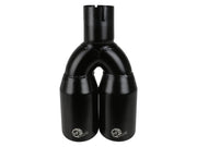 aFe MACH Force-Xp 409 Stainless Steel Clamp-on Exhaust Tip 2.5in Inlet 3.5in Outlet - Black aFe Tips