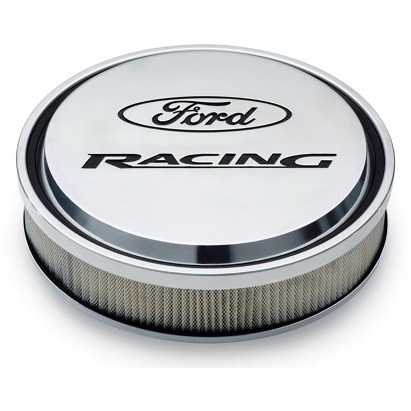 Ford Racing Polished Slant Edge Air Cleaner Ford Racing Air Filters - Universal Fit