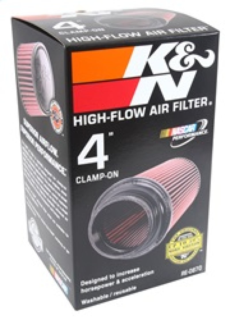 K&N Universal Rubber Filter 4inch FLG / 6inch OD-B / 4-5/8inch OD-T / 9inch H K&N Engineering Air Filters - Universal Fit