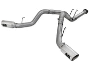 aFe Large Bore-HD 4in 409 Stainless Steel DPF-Back Exhaust w/Polished Tips 15-16 Ford Diesel Truck aFe DPF Back