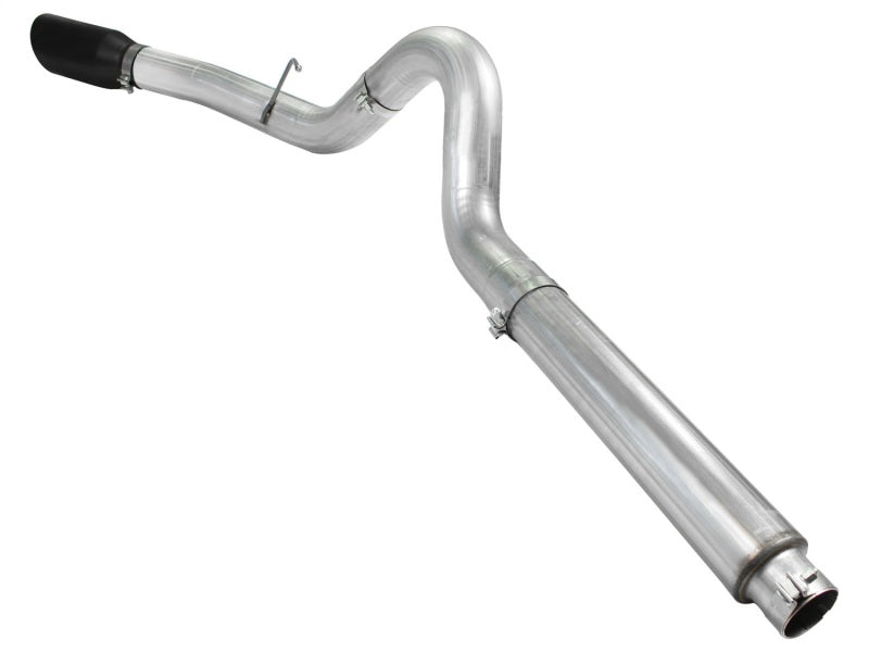 aFe Atlas 5in DPF-Back Aluminized Steel Exh Sys, Ford Diesel Trucks 08-10 V8-6.4L (td) Black tip aFe DPF Back