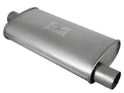 aFe Scorpion Replacement Alum Steel Muffler Double Layer 2-1/2in In/Out Center/Offset 18inL x9inW aFe Catback