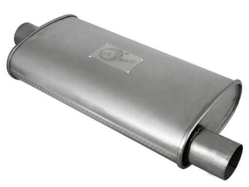 aFe Scorpion Replacement Alum Steel Muffler Double Layer 2-1/2in In/Out Center/Offset 18inL x9inW aFe Catback