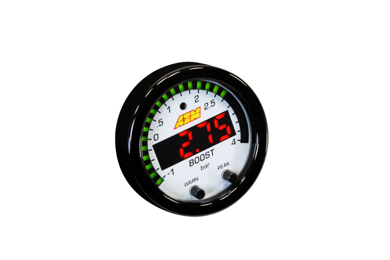 AEM X-Series Boost Pressure -30inHg 60psi Gauge Kit AEM Gauges