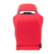 NRG Sport Seats (Pair) Type-R Cloth w/NRG Logo - Red w/Red Stitch NRG Reclineable Seats
