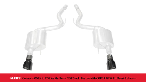 Corsa 2015-2025 Ford Mustang GT 3.0in Inlet / 4.5in Outlet Black PVD Tip Kit (For Corsa ExhaustOnly) CORSA Performance Tips