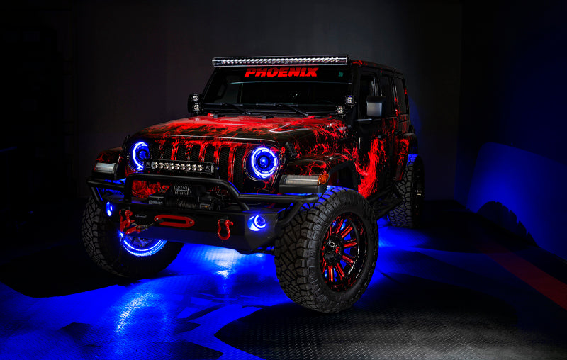 Oracle LED Illuminated Wheel Rings - ColorSHIFT - 15in. - ColorSHIFT No Remote ORACLE Lighting Light Strip LED