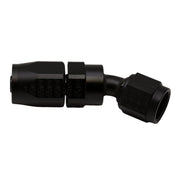 DeatschWerks 6 AN Female Flare Swivel 30-Degree Hose End CPE - Anodized Matte Black DeatschWerks Fittings