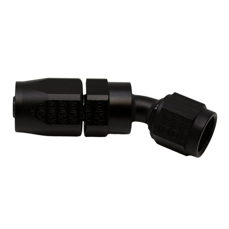 DeatschWerks 6 AN Female Flare Swivel 30-Degree Hose End CPE - Anodized Matte Black DeatschWerks Fittings