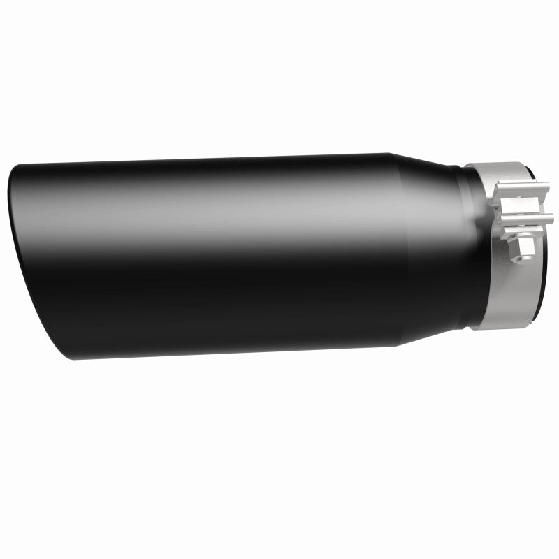 MagnaFlow Tip Stainless Black Coated Single Double Round Single Outlet 5in Dia 4in Inlet 13in L Magnaflow Catalytic Converter Universal