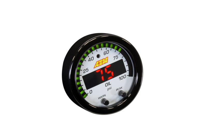 AEM X-Series Pressure 0-100psi Gauge Kit AEM Gauges