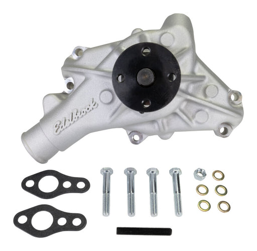 Edelbrock Long Water Pump For Small-Block Chevy, Reverse Rotation, Satin Finish Edelbrock Water Pumps